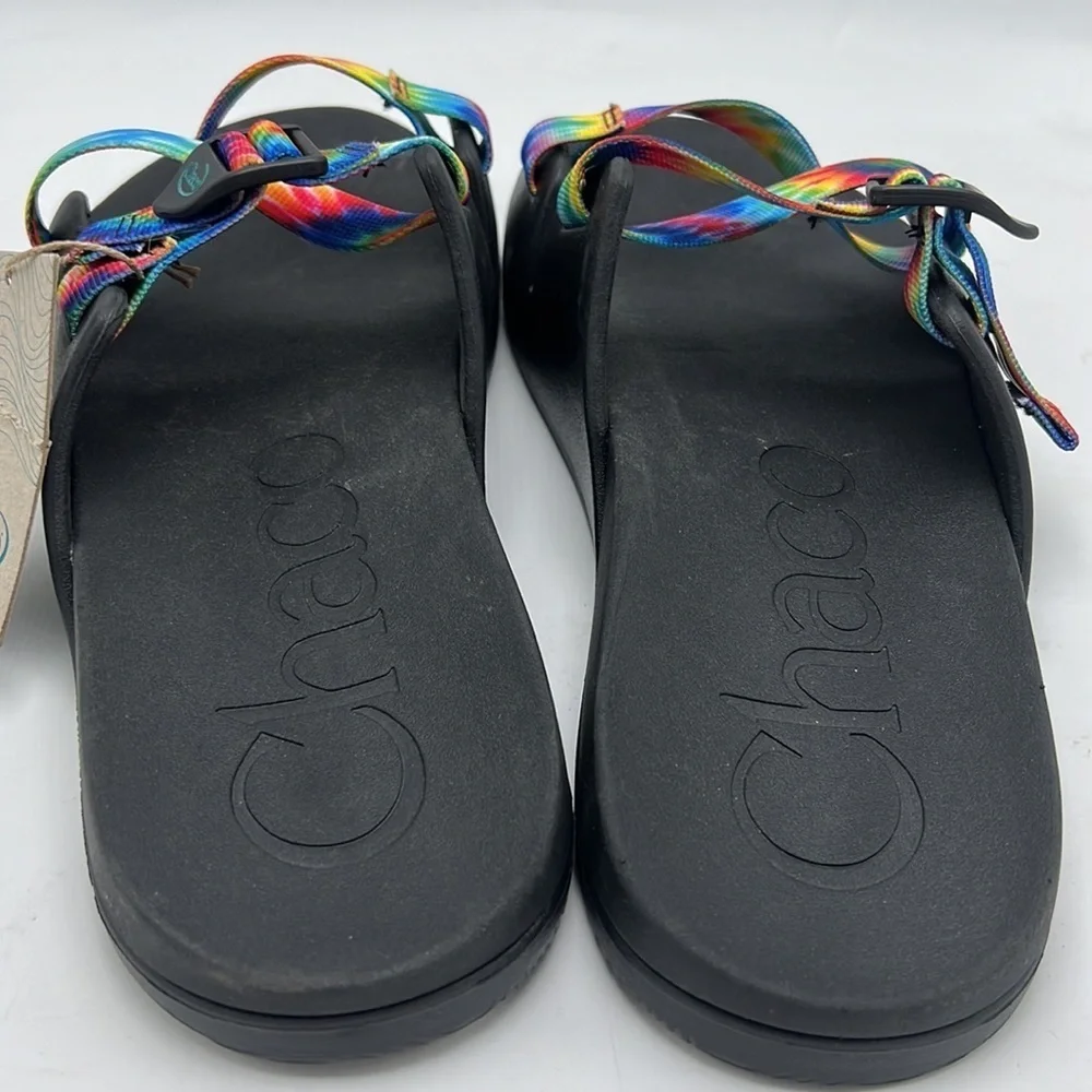 New Chaco Men's Chillos Slides - Dark Tie Dye size 14